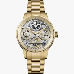 Automatic Gold Skeleton Dial With Lifetime Warranty Analog Watch - For Men I07711-0