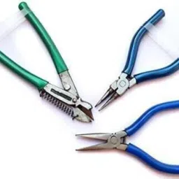 Pliers Combo Pack Flat Nose Side Cutter Round Nose Plier-Length : 10 inch Round Nose Plier-27