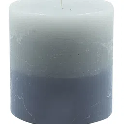 ExclusiveLane Handmade White Musk Scented Pillar Candle (30 Hour Burn Time) image 4