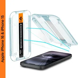 Spigen Tempered Glass Guard for iPhone 15, iPhone 16-image-41