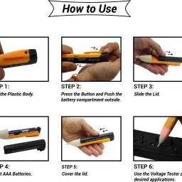 autofledge AFVL1 Electrical Line Tester + Non Contact Voltage Detector/Tester Pocket Pen Analog Voltage Tester image 2