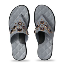 JUMPLITE Embellished T-Strap Flats-29