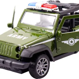 Thar Army Jeep 1:32 Scale Metal Toy Car with Pull Back Action & Opening Doors-17