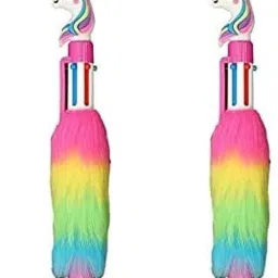 NM GoodsUnicorn Fur Pen 6in1 Multicolour Pen Ball Pen-image-30