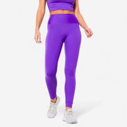 Women's High-Waisted Cardio Fitness Leggings - Purple-picture-17