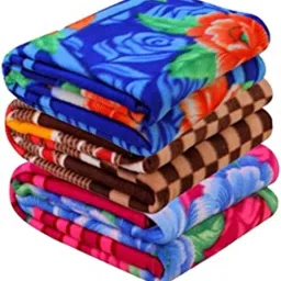 Abstract Single Fleece Blanket for Heavy Winter-20
