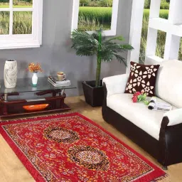 Multicolor, Red Synthetic, Polyester, Wool Carpet-image-68