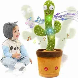 unisafe collection Smart Dancing Talking Cactus toy for Kids with LED Lights & Recording Function image 2