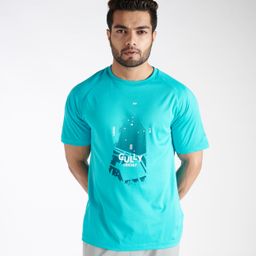 Men Cricket T-Shirt Quick Dry Ct 500 Turquoise-image-98