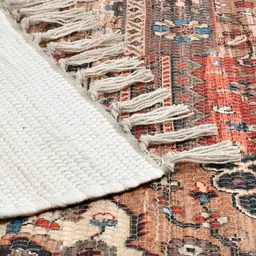 HOMADORN Beige Rectangular Printed Floor Dhurries image 3