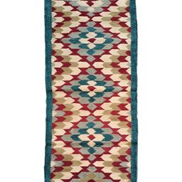 Budhrajrugs Beige & Red Geometric Printed Rectangular Reversible Dhurrie-21