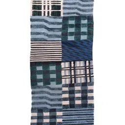 Budhrajrugs Beige & Grey Geometric Printed Rectangular Reversible Dhurrie image 2