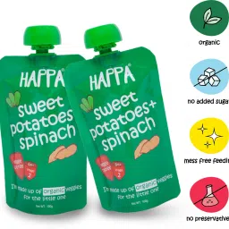 Organic Sweet Potato & Spinach Fruit & Vegetable Puree, baby food Cereal-21