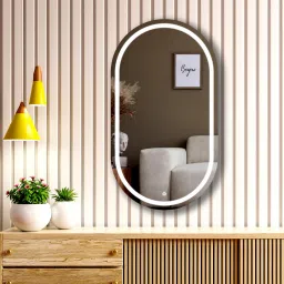 Capsule 17.5x23.5 Inch Wall-Mounted LED Mirror with 3-Color Light Bathroom Mirror-picture-5