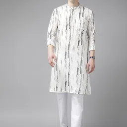See Designs Tie And Dye Pure Cotton Kurta-image-50