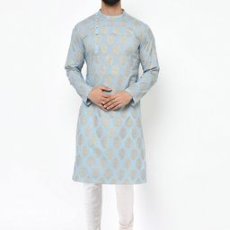 KISAH Ethnic Motif Printed Mandarin Collar Kurta-image-67
