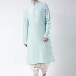 KISAH Mandarin Collar Straight Kurta-image-36