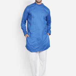 Armaan Ethnic Men Blue Kurta-image-31