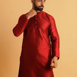 Lightpole Woven Design Straight Kurta-image-15