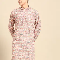MANQ Floral Thread Work Cotton Kurta-picture-33