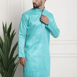 SOJANYA Ethnic Motifs Yoke Design Thread Work Kurta-picture-22