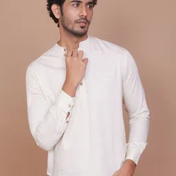 RAVINIK Men Geometric Printed Kurta-image-75