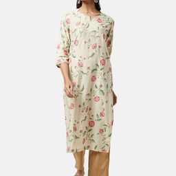 RANGMANCH BY PANTALOONS Floral Printed Cotton Kurta-picture-44