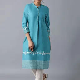 W Women W Straight Cotton Kurta-image-49