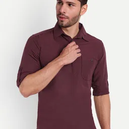 Springberry Men Thread Work Handloom Kurta image 1
