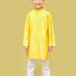 Klephant Boys Mandarin Collar Straight Kurta-image-76