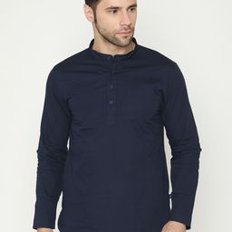 Bonjour Band Collar Short Kurta-image-8
