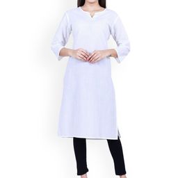 Alakh Creation Round Neck Pure Cotton Straight Kurta-image-25