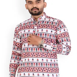 Bought First Ethnic Motifs Printed Pure Cotton Straight Kurta-27