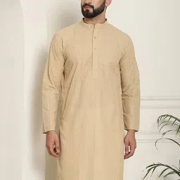 SOJANYA Geometric Embroidered Thread Work Mandarin Collar Pure Cotton Straight Kurta-image-24