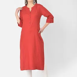 Pistaa Women Maroon Thread Work Kurta-picture-47