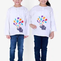 BownBee Kids Graphic Printed Cotton Kurta-picture-16