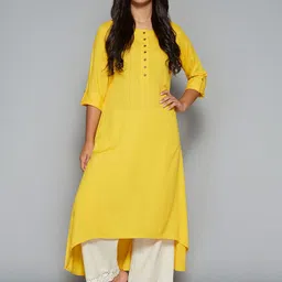 Pistaa Women Yellow Kurta-picture-48