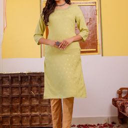 Chandbaali Women Floral Printed Flared Sleeves Thread Work Kurta-image-77