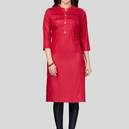 Saree Swarg Women Mandarin Collar Kurta-image-71