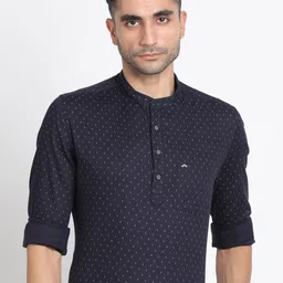 Turtle Printed Cotton Casual Shirt-image-33