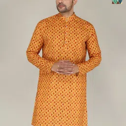 FUBAR Men Geometric Thread Work Kurta-picture-23