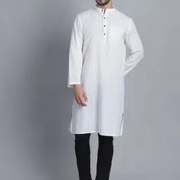Aarsha Striped Mandarin Collar Long Sleeves Cotton Straight Kurta-picture-15