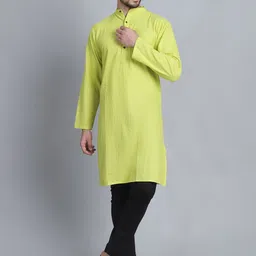 Aarsha Striped Thread Work Pure Cotton Straight Kurta-picture-1