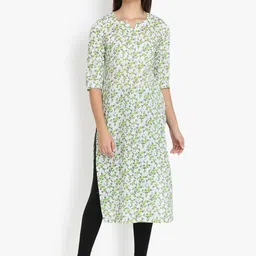 DIVINATION Floral Printed Kurta-image-4