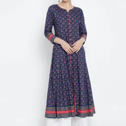 YASH GALLERY Floral Printed Anarkali Kurta-image-22
