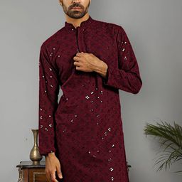 Jompers Men Thread Work Kurta-picture-3