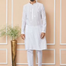 See Designs Thread Work Chanderi Silk Straight Kurta-image-70