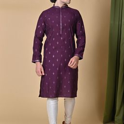 MAAHI FABS Ethnic Motifs Embroidered Thread Work Straight Kurta-21