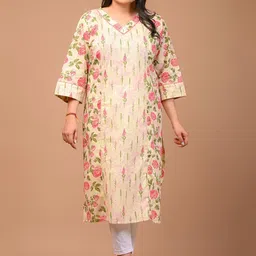 Swasti Women Embroidered Flared Sleeves Thread Work Floral Kurta-picture-47