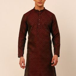 Jompers Men Woven Design Regular Kurta-picture-15